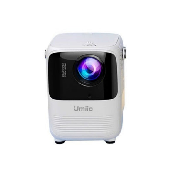 Inder Umiio A008 Intelligent Screen Projector 5G WiFi Bluetooth Quadrangle Trapezoid 1080P Android Projector For Move Music TV Game Casting